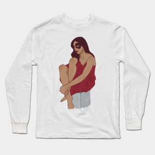 Girl in red Long Sleeve T-Shirt